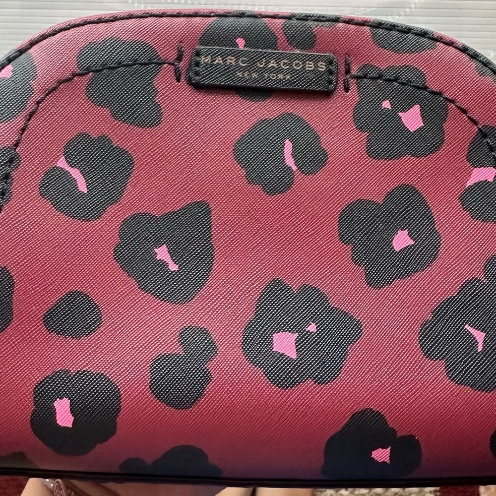 Marc Jacobs Pink and Black Leopard Crossbody Bag